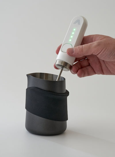 NanoFoamer V2  Premium microfoam milk without a steam wand.