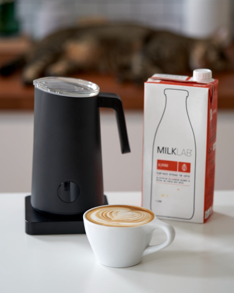  Subminimal NanoFoamer, Handheld Milk Foamer, Velvety  Microfoamed Milk for Barista-Style Coffee, Battery Powered Milk Frother -  Featuring NEW Super-Soft Button: Home & Kitchen